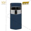 Điện thoại Vertu Agent Q Grained Calfskin - Bản da bê xanh navy