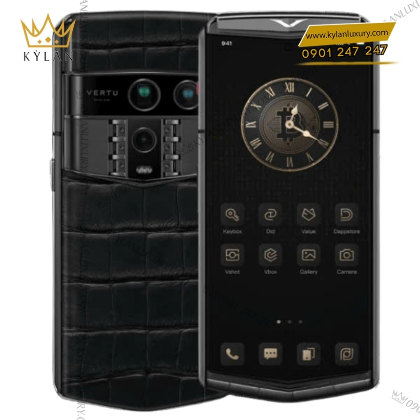 Kỳ Lân Luxury vertu agent q silver advanced set iron black alli 1tb 2 Điện thoại Vertu Agent Q Silver Advanced Set Iron Black Alli 1TB