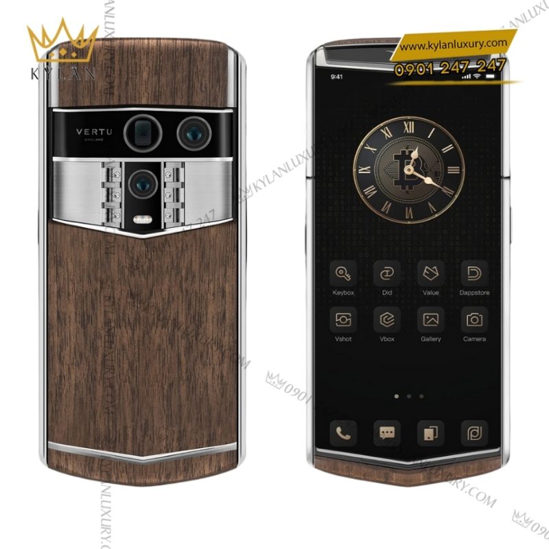 Điện thoại Vertu Agent Q Solid Walnut (phiên bản gỗ óc chó)
