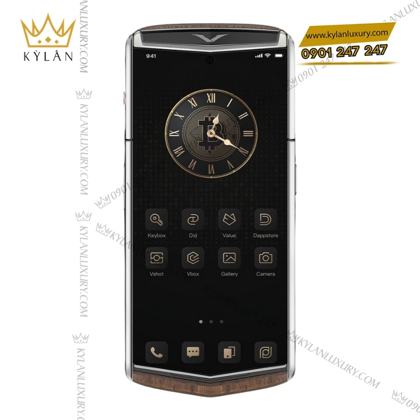 Kỳ Lân Luxury vertu agent q solid walnut go oc cho 4 Điện thoại Vertu Agent Q Solid Walnut (phiên bản gỗ óc chó)