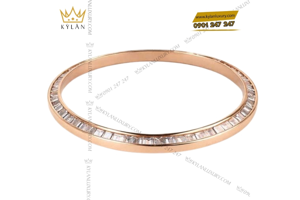 Kỳ Lân Luxury vertu meta 2 vang vang dinh kim cuong 6 Vành bezel vàng hồng đính kim cương vuông