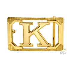 Mặt thắt lưng chữ K vàng Au750