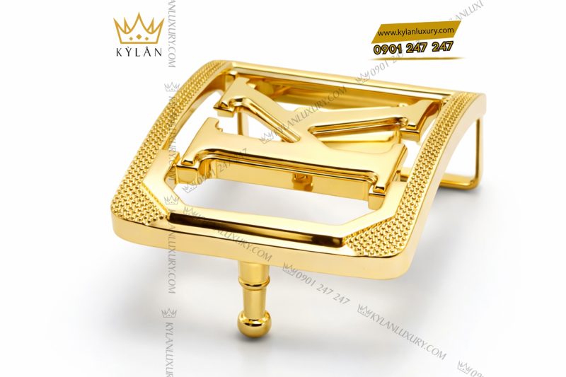 Mặt thắt lưng chữ K vàng Au750