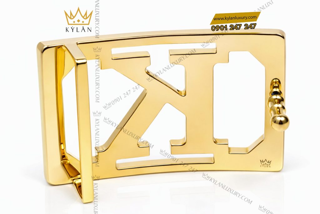 Kỳ Lân Luxury Mat that lung chu K vang Au750 8 Mặt thắt lưng chữ K vàng Au750