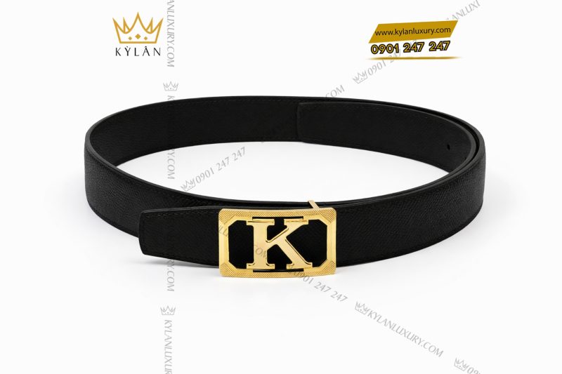 Mặt thắt lưng chữ K vàng Au750