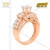 Nhẫn nữ vàng hồng Au750 đính kim cương