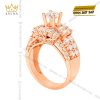 Nhẫn nữ vàng hồng Au750 đính kim cương