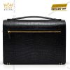 Túi Clutch da cá Alligator black