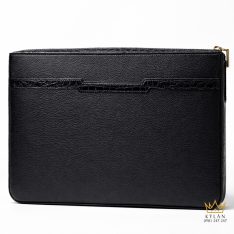 Túi xách da bê mix da cá Alligator khóa vân tay