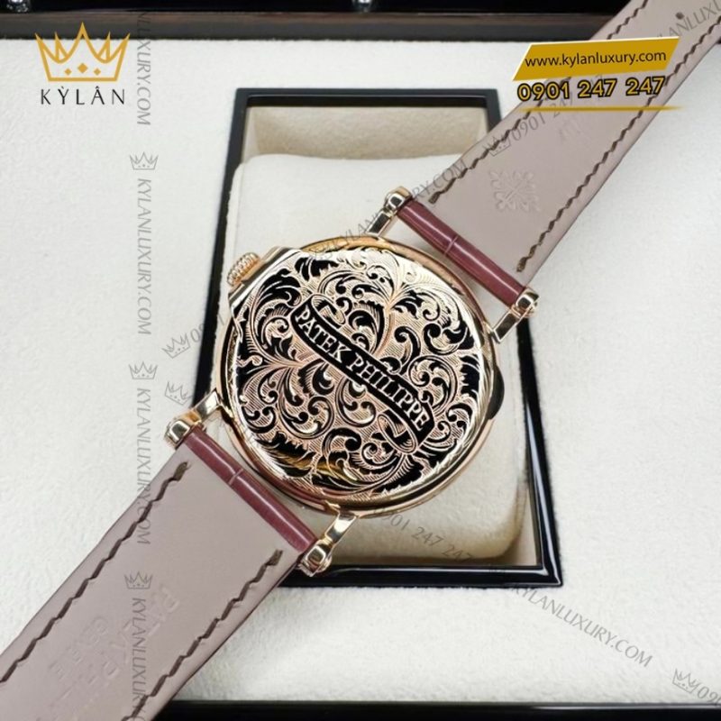 Đồng hồ Patek Philippe Grand Complications vàng hồng chạm khắc 5160/500R-001