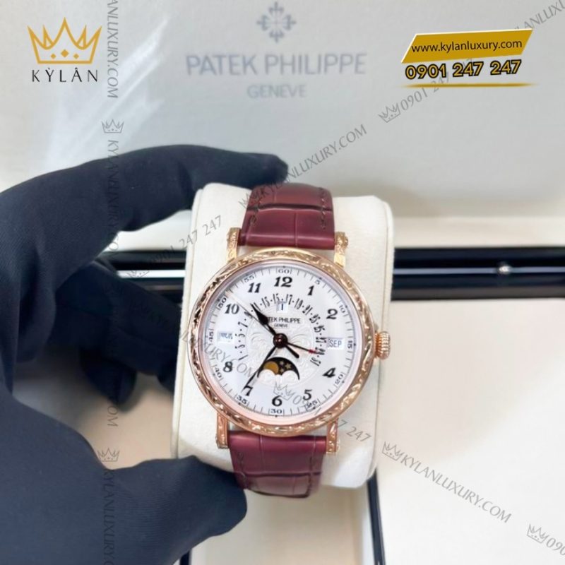 Đồng hồ Patek Philippe Grand Complications vàng hồng chạm khắc 5160/500R-001