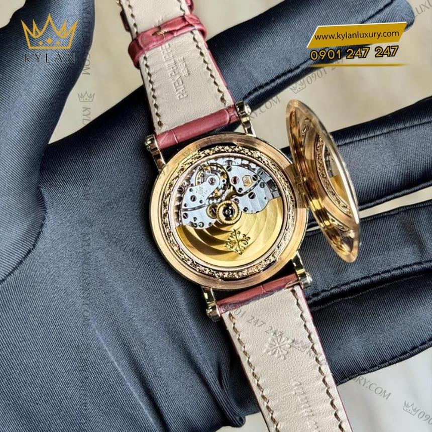 Kỳ Lân Luxury dong ho patek philippe grand complications vang hong cham khac 5160 500r 001 7 Đồng hồ Patek Philippe Grand Complications vàng hồng chạm khắc 5160/500R-001