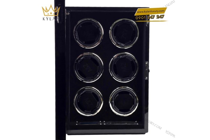 Hộp xoay đồng hồ 6 ngăn cao cấp