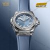 Đồng hồ Hublot Big Bang One Click Steel Coal Blue Diamonds 33mm