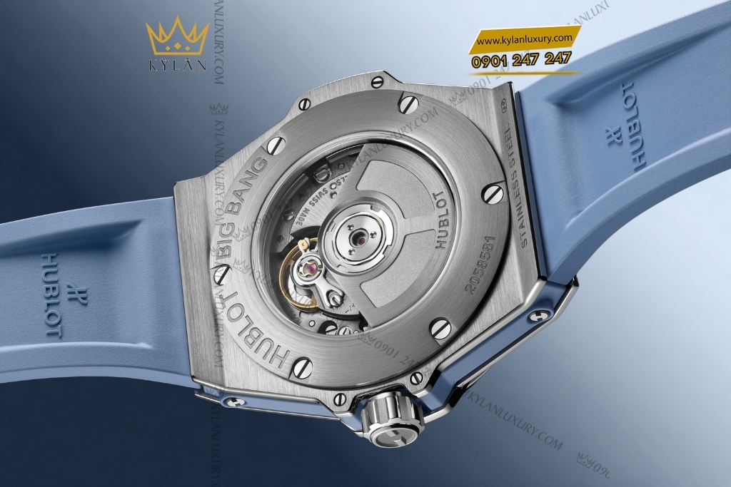 Kỳ Lân Luxury hublot big bang one click steel coal blue diamonds 33mm 7 Đồng hồ Hublot Big Bang One Click Steel Coal Blue Diamonds 33mm