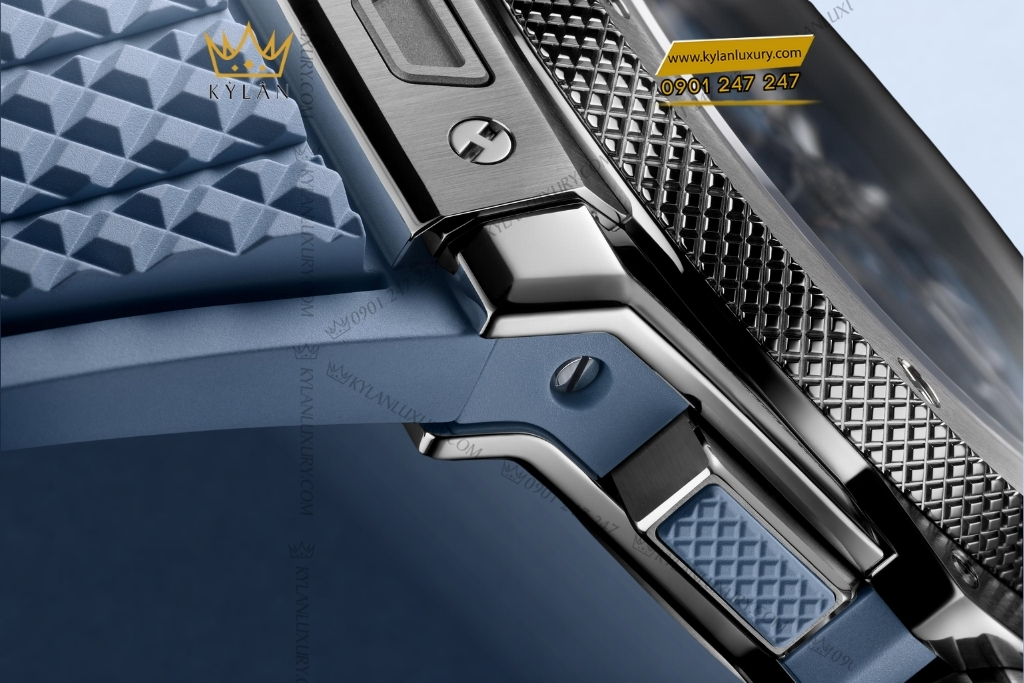 Kỳ Lân Luxury hublot big bang original unico titanium coal blue 43mm 3 Đồng hồ Hublot Big Bang Original Unico Titanium Coal Blue 43mm