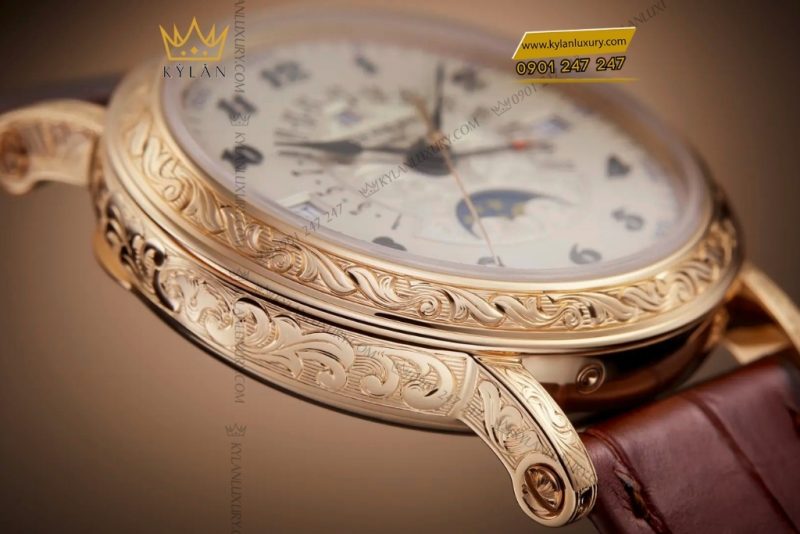 Đồng hồ Patek Philippe Grand Complications vàng hồng chạm khắc 5160/500R-001