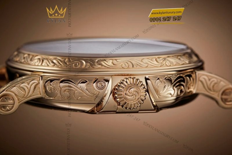 Đồng hồ Patek Philippe Grand Complications vàng hồng chạm khắc 5160/500R-001