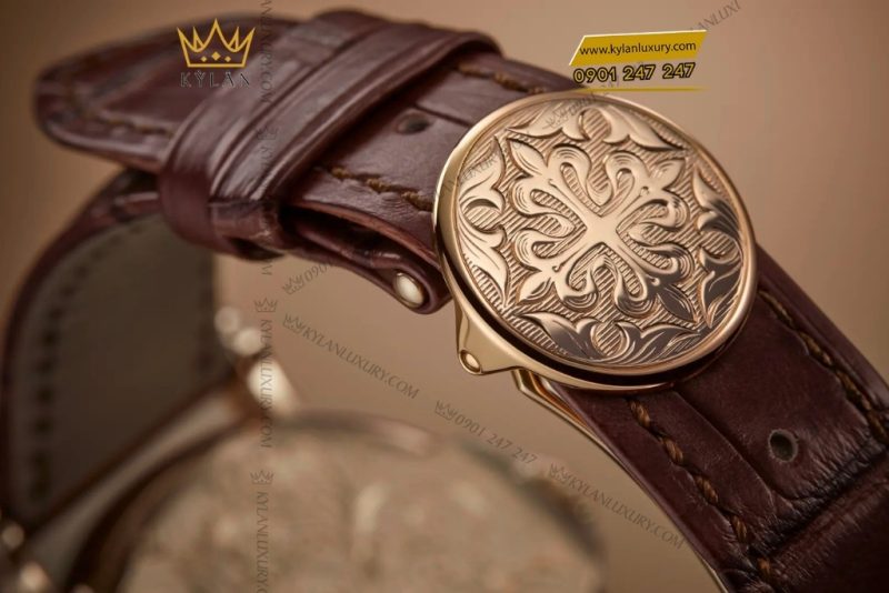 Đồng hồ Patek Philippe Grand Complications vàng hồng chạm khắc 5160/500R-001