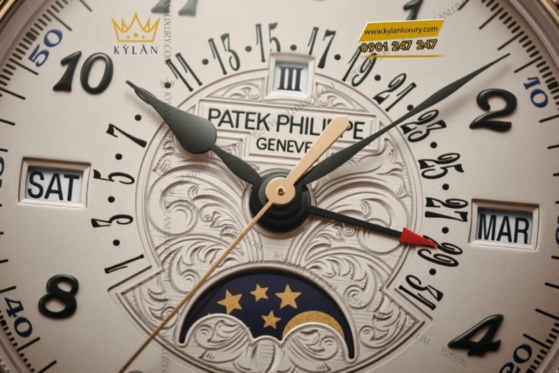 Đồng hồ Patek Philippe Grand Complications vàng hồng chạm khắc 5160/500R-001