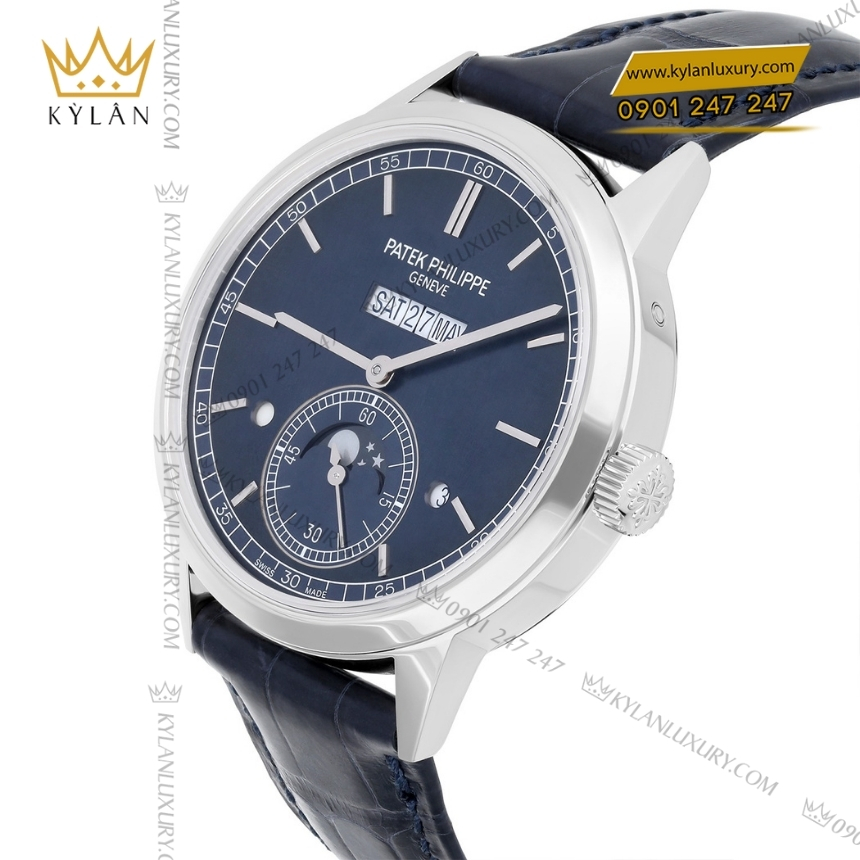 Kỳ Lân Luxury patek philippe 5236p 001 perpetual calendar 2 Đồng hồ Patek Philippe Grand Complications platinum mặt số xanh 5236P-001