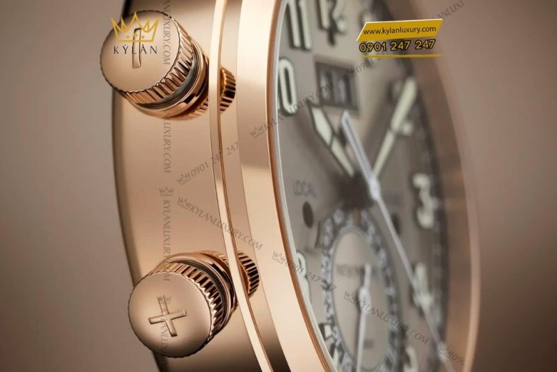 Đồng hồ Patek Philippe Grand Complications Travel Time mặt xám sunburst 5520RG-001