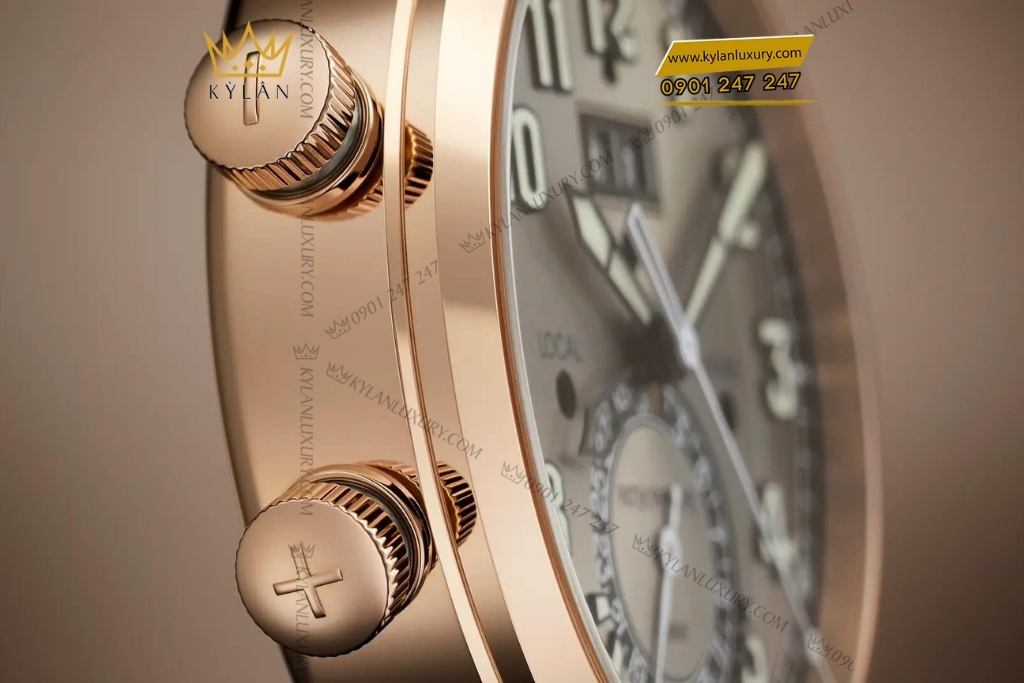 Kỳ Lân Luxury patek philippe 5520rg 001 travel time vang hong 2 Đồng hồ Patek Philippe Grand Complications Travel Time mặt xám sunburst 5520RG-001