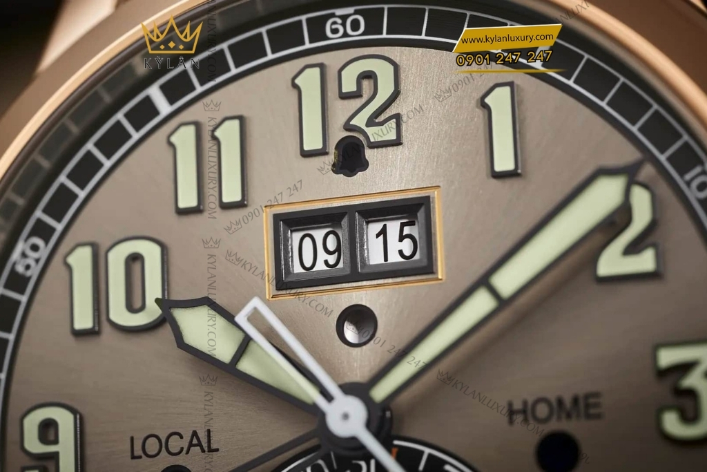 Kỳ Lân Luxury patek philippe 5520rg 001 travel time vang hong 8 Đồng hồ Patek Philippe Grand Complications Travel Time mặt xám sunburst 5520RG-001