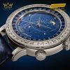 Đồng hồ Patek Philippe Grand Complications thiên văn vành kim vuông 6104P-010