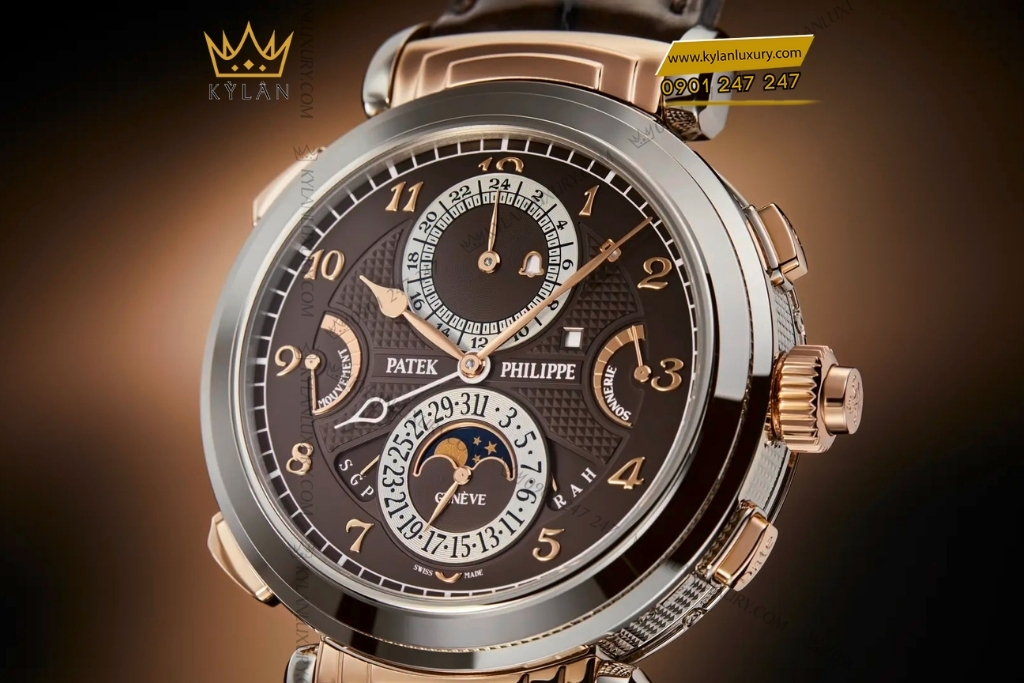 Kỳ Lân Luxury patek philippe 6300gr 001 grandmaster chime 12 Đồng hồ Patek Philippe Grandmaster Chime hai mặt số 6300GR-001