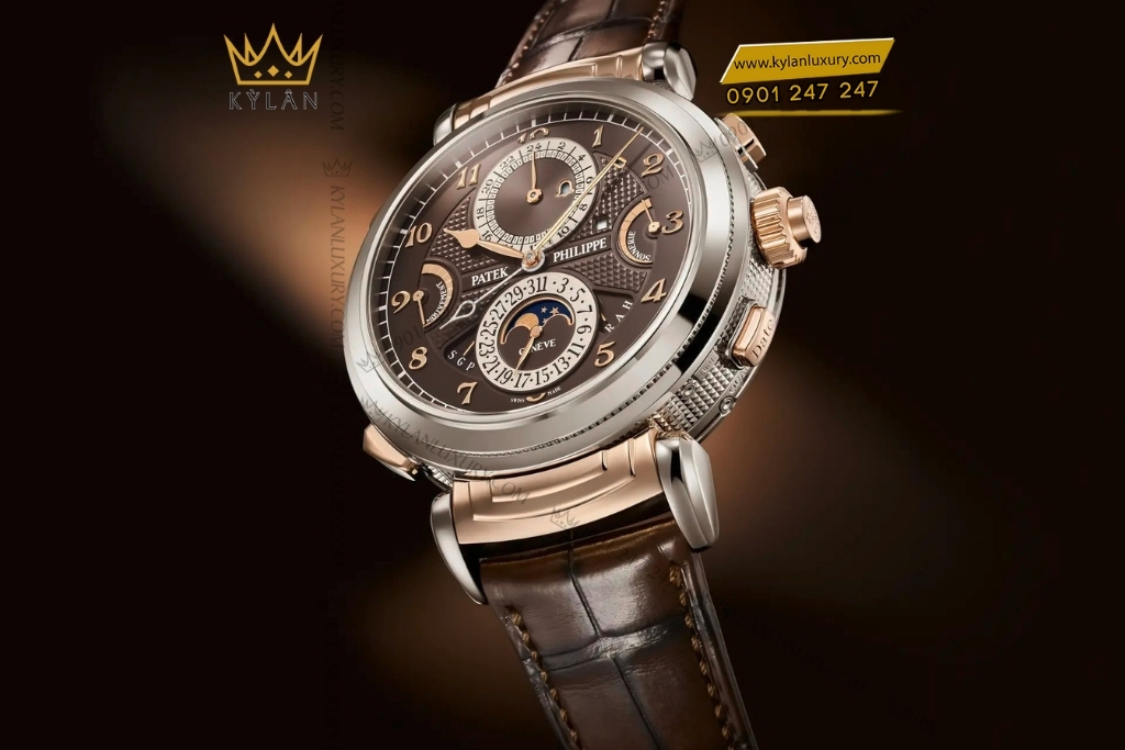 Kỳ Lân Luxury patek philippe 6300gr 001 grandmaster chime 14 Đồng hồ Patek Philippe Grandmaster Chime hai mặt số 6300GR-001