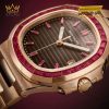 Đồng hồ Patek Philippe Nautilus vàng hồng vành ruby 5723/112R-001