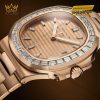 Đồng hồ Patek Philippe Nautilus mặt vàng hồng vành kim 5723/1R-001