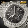 Đồng hồ Patek Philippe Nautilus vàng trắng đính kim 5980/1400G-010