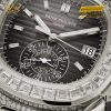 Đồng hồ Patek Philippe Nautilus vàng trắng đính kim 5980/1400G-010