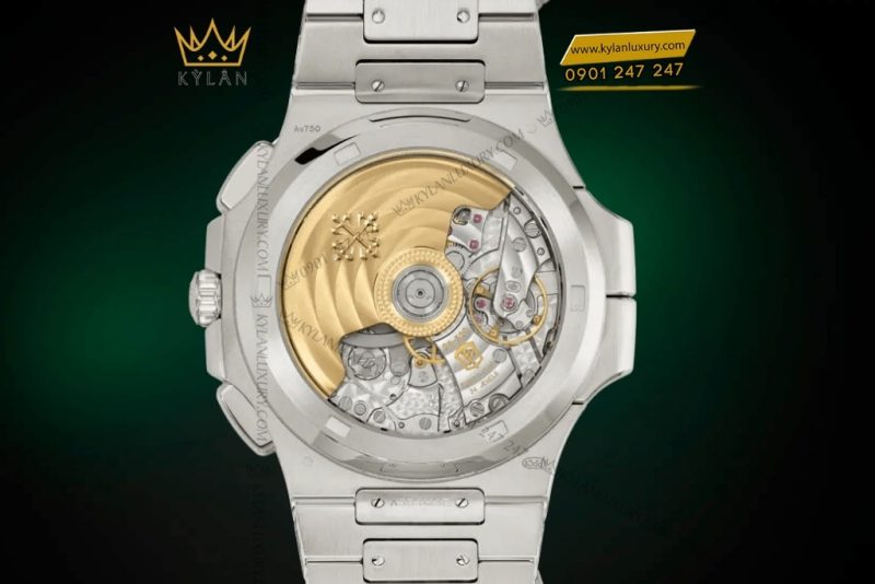 Đồng hồ Patek Philippe Nautilus vàng trắng emerald & kim cương 5990/1423G-001