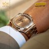 Đồng hồ Patek Philippe Nautilus mặt vàng hồng vành kim 5723/1R-001