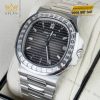 Đồng hồ Patek Philippe Nautilus Platinum vành kim cương 5711/110P-001