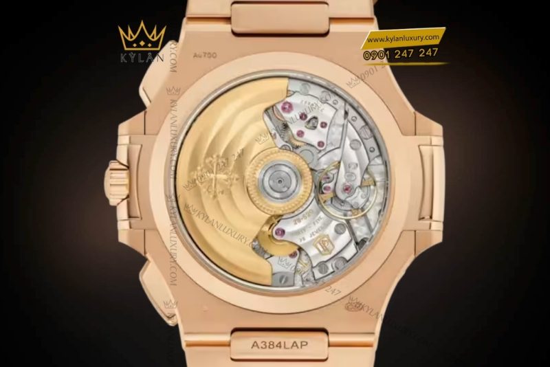 Đồng hồ Patek Philippe Nautilus vàng hồng đính kim 5980/1400R-011