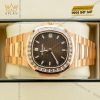 Đồng hồ Patek Philippe Nautilus vàng hồng vành kim vuông 5723/1R-010