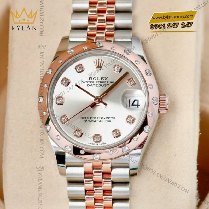 Đồng hồ Rolex Datejust 31 mặt số bạc 278341RBR-0016