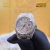 Đồng hồ Rolex Datejust 31 vàng trắng custom kim cương & đá quý rainbow