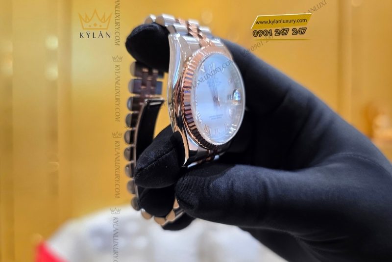 Đồng hồ Rolex Datejust 36 mặt trắng cọc La Mã 116231-0084