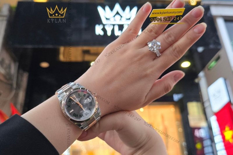 Đồng hồ Rolex Datejust 36 mặt xám La Mã 126231-0030