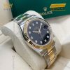 Đồng hồ Rolex Datejust 41 mặt đen cọc kim cương 126333-0005