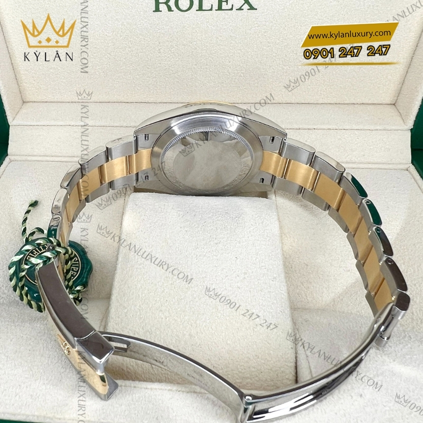 Kỳ Lân Luxury rolex datejust 41 126333 0019 mat xam vang vang 10 Đồng hồ Rolex Datejust 41 mặt xám vàng vàng 126333-0019