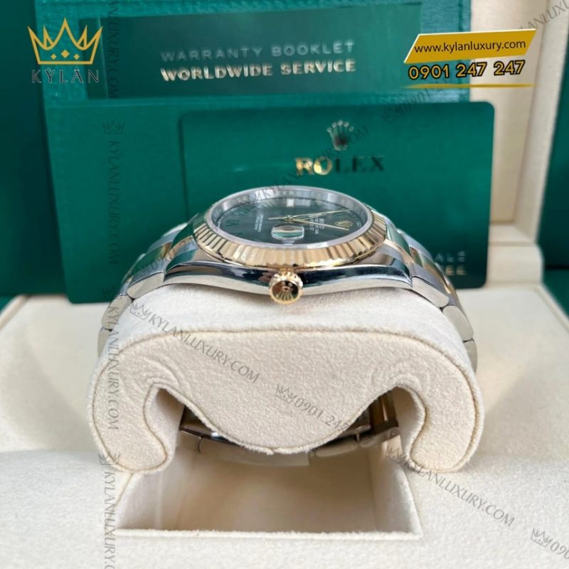 Đồng hồ Rolex Datejust 41 mặt xám vàng vàng 126333-0019