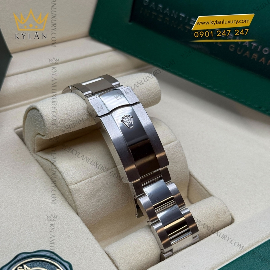 Kỳ Lân Luxury rolex datejust 41 126334 0011 mat den kim cuong 2 Đồng hồ Rolex Datejust 41 mặt đen cọc kim cương 126334-0011