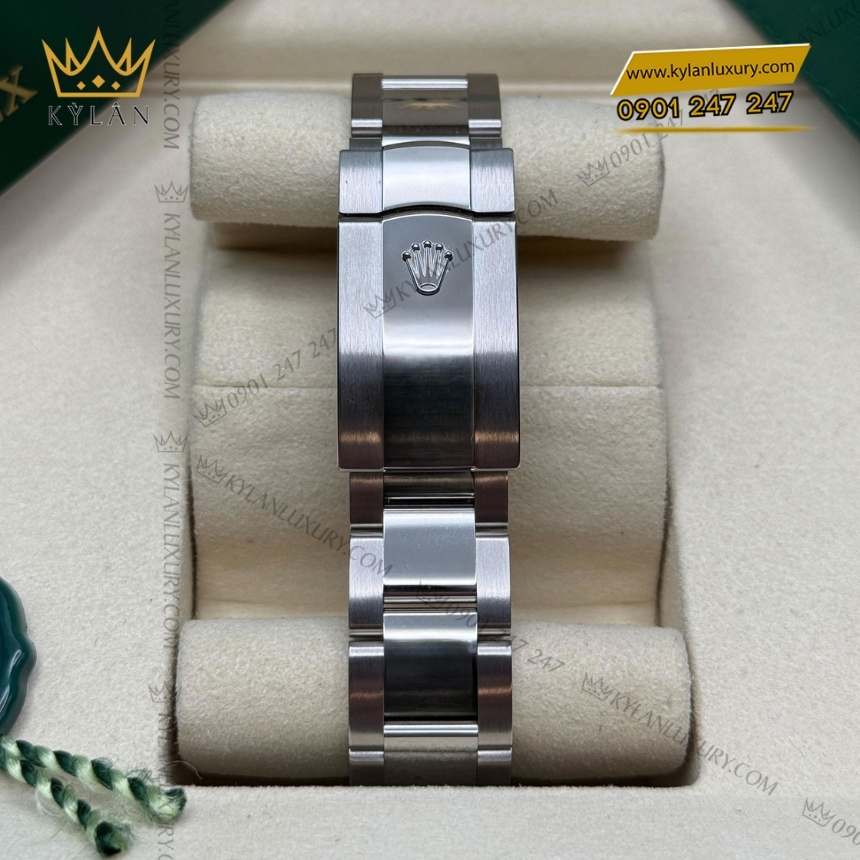 Kỳ Lân Luxury rolex datejust 41 126334 0011 mat den kim cuong 3 Đồng hồ Rolex Datejust 41 mặt đen cọc kim cương 126334-0011