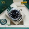 Đồng hồ Rolex Datejust 41 mặt đen cọc kim cương 126334-0011